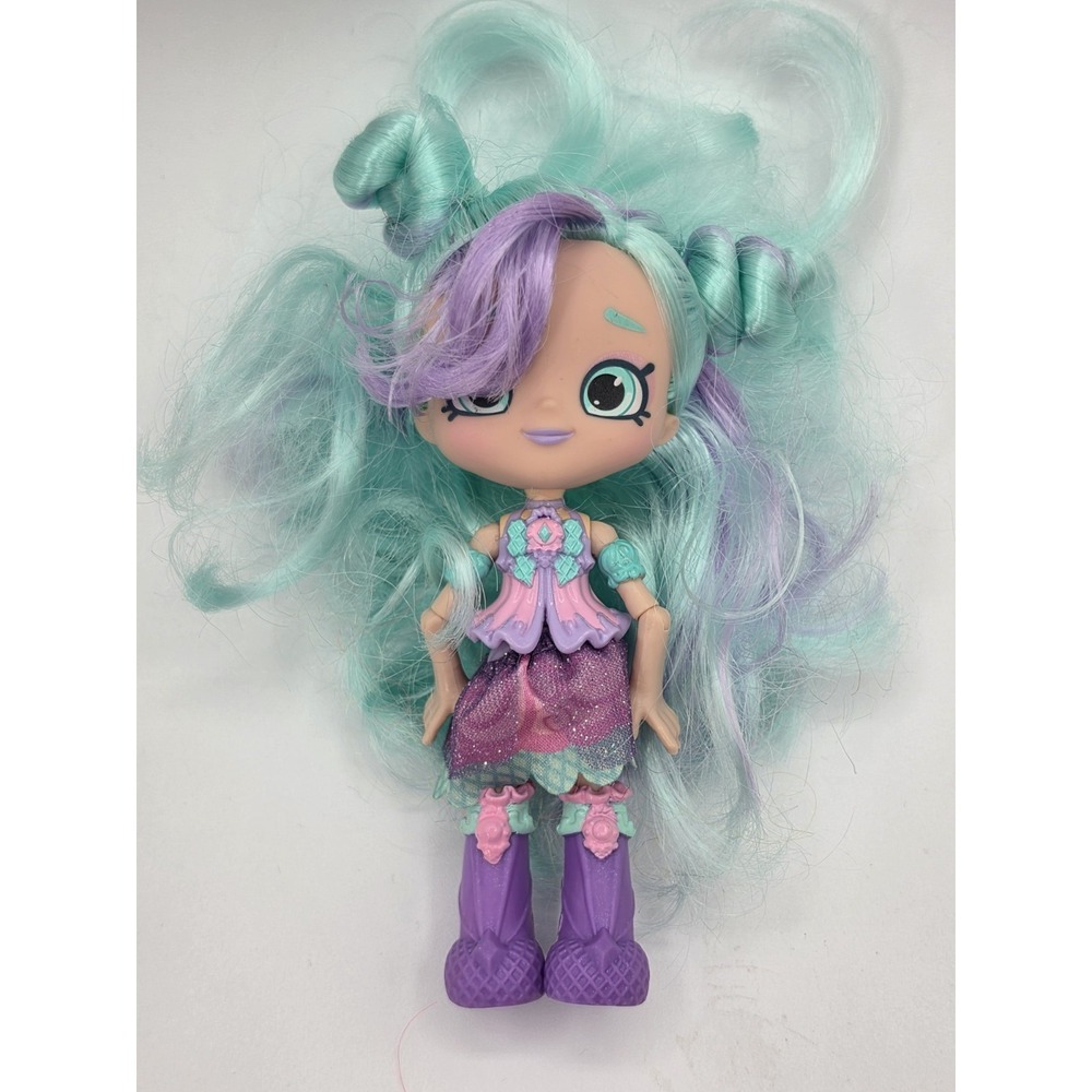 Shopkins Shoppies Doll Lil' Secrets Peppa Mint with Dress, & Shoes
